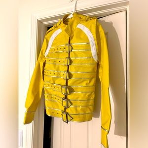 leather jacket - yellow